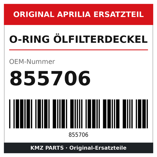 Aprilia O-Ring Ölfilterdeckel 855706 Original