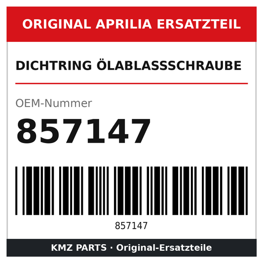 Aprilia Dichtring Ölablassschraube 857147 Original