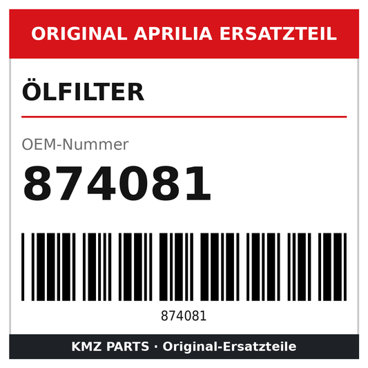 Aprilia Ölfilter 874081 Original