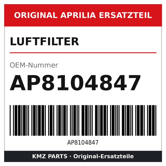 Aprilia Luftfilter AP8104847 Original