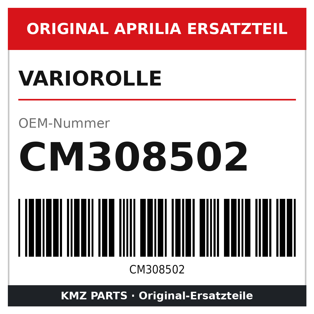 Aprilia Variorolle CM308502 Original