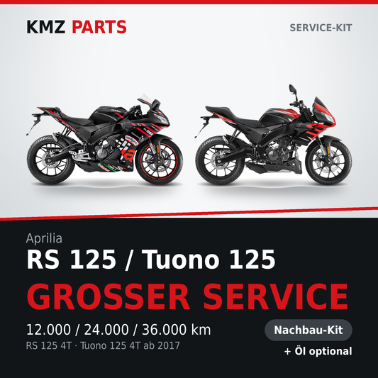 Aprilia RS 125 / Tuono 125 Service-Kit Großer Service Nachbau