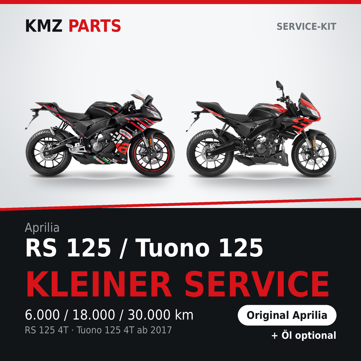 Aprilia RS 125 / Tuono 125 Service-Kit Kleiner Service