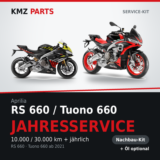 Aprilia RS 660 / Tuono 660 Service-Kit Jahresservice Nachbau