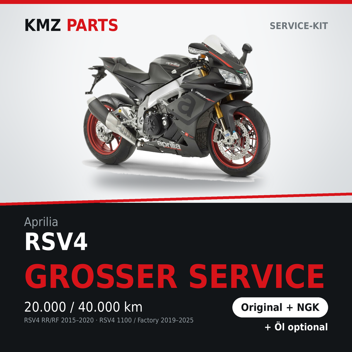 Aprilia RSV4 Service-Kit Großer Service
