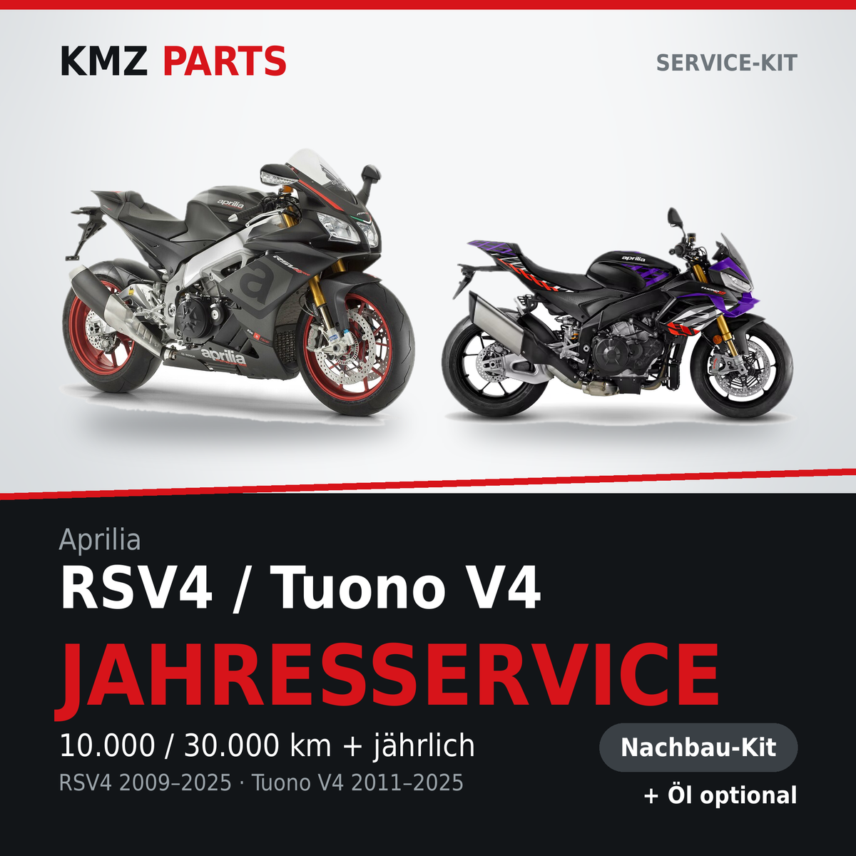 Aprilia RSV4 / Tuono V4 Service-Kit Jahresservice Nachbau
