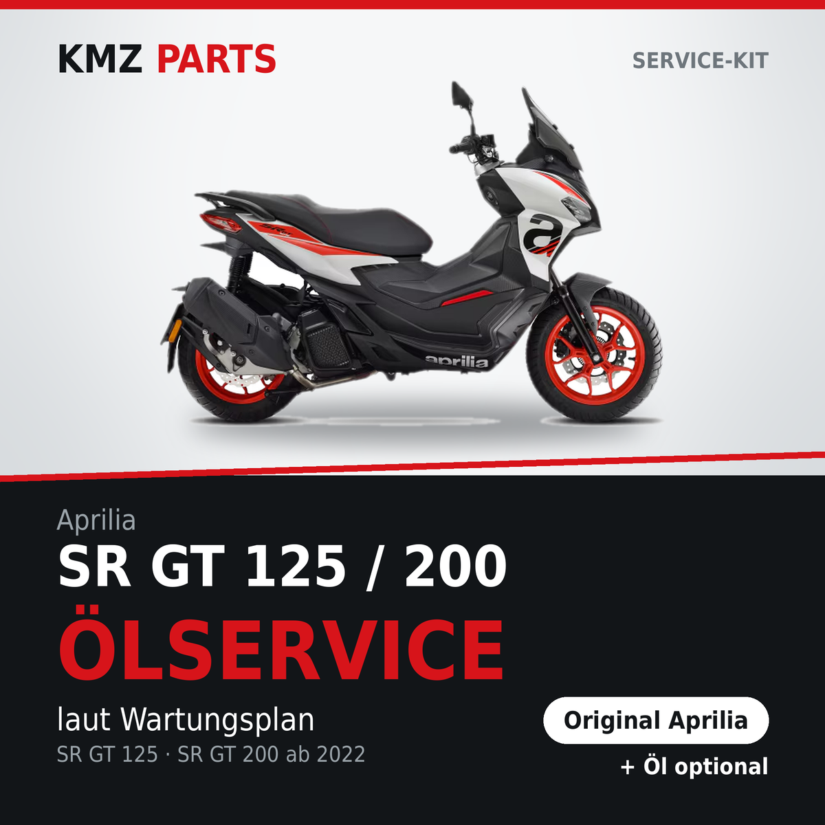 Aprilia SR GT 125 / 200 Service-Kit Ölservice
