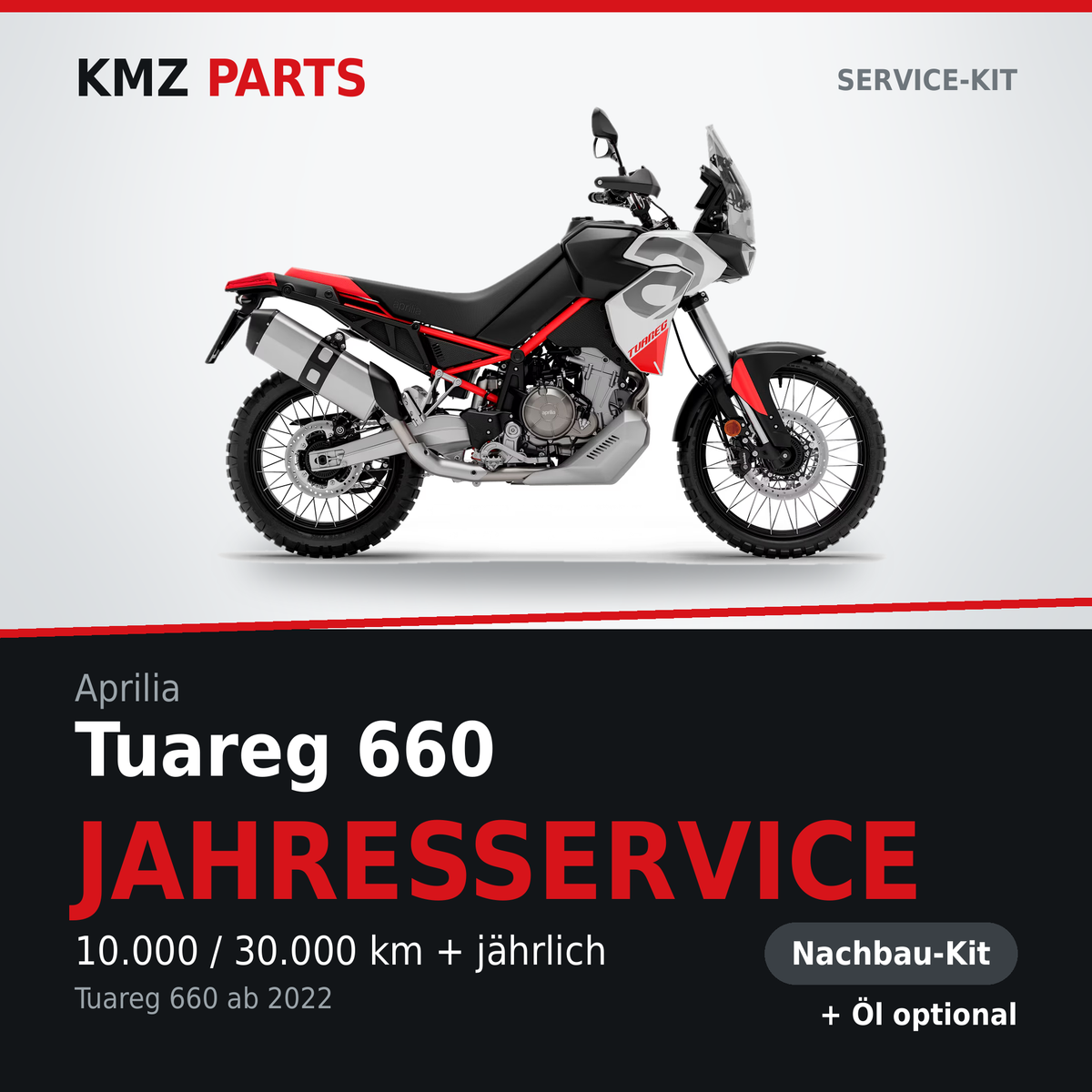 Aprilia Tuareg 660 Service-Kit Jahresservice Nachbau