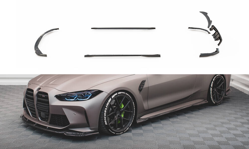 Carbon Bodykit Set Frontspoiler Seitenschweller Heckansatz passend für BMW M4 G82