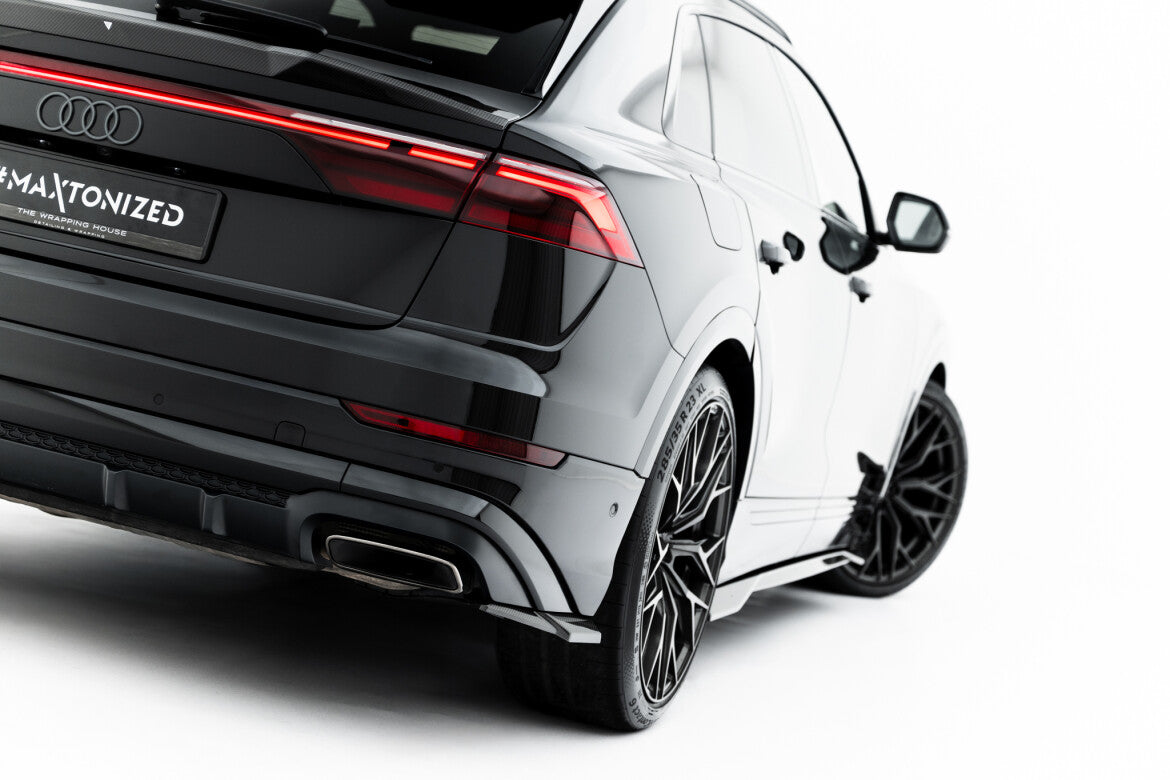 Carbon Diffusor Flaps passend für Audi Q8 S-Line Mk1 FL