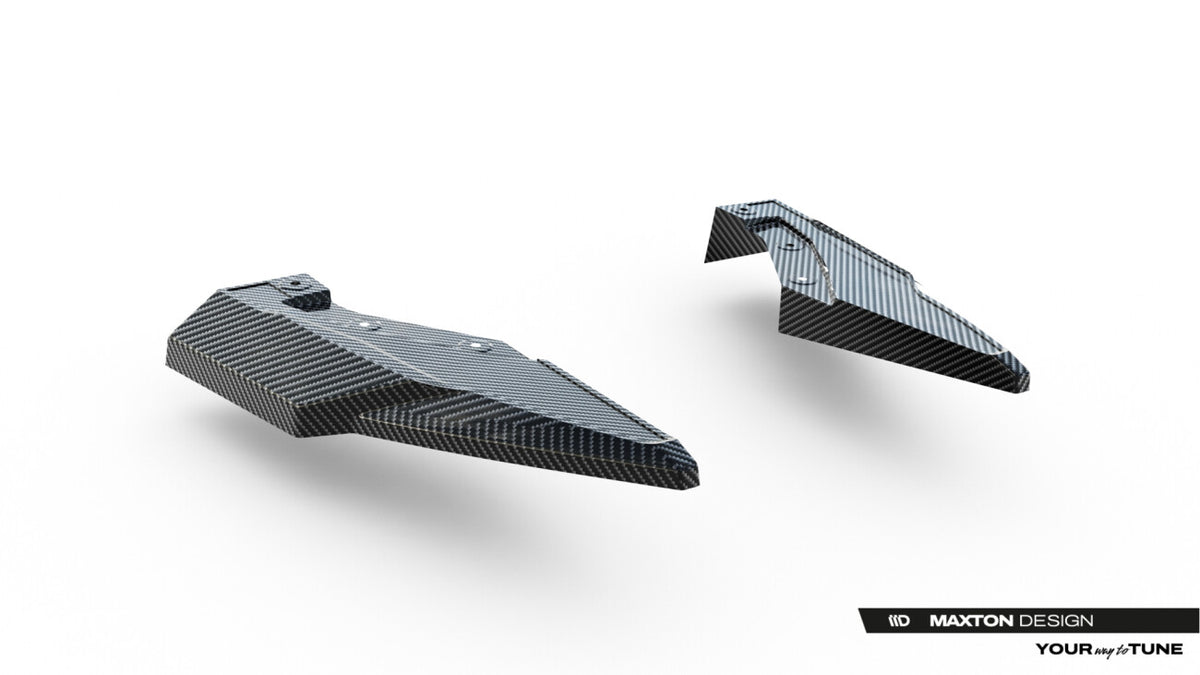 Carbon Diffusor Flaps passend für Audi Q8 S-Line Mk1 FL