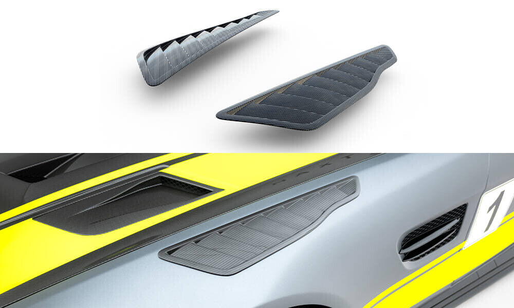 Carbon Front Bumper Side Vents passend für Mercedes-AMG GT C C190 FL