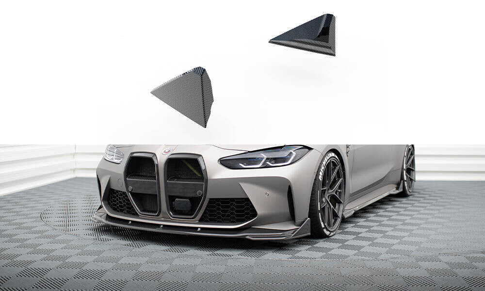 Carbon Front Stoßstange Flaps passend für BMW M4 G82 / G82 FL