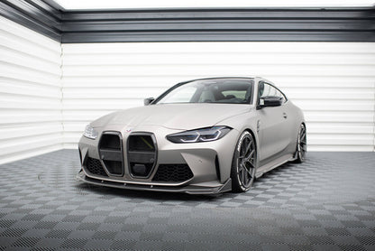 Carbon Front Stoßstange Flaps passend für BMW M4 G82 / G82 FL