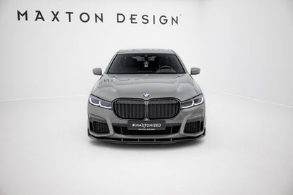 Carbon Frontlippe + ABS Diffusor passend für BMW 7 M-Paket G11 FL schwarz Hochglanz