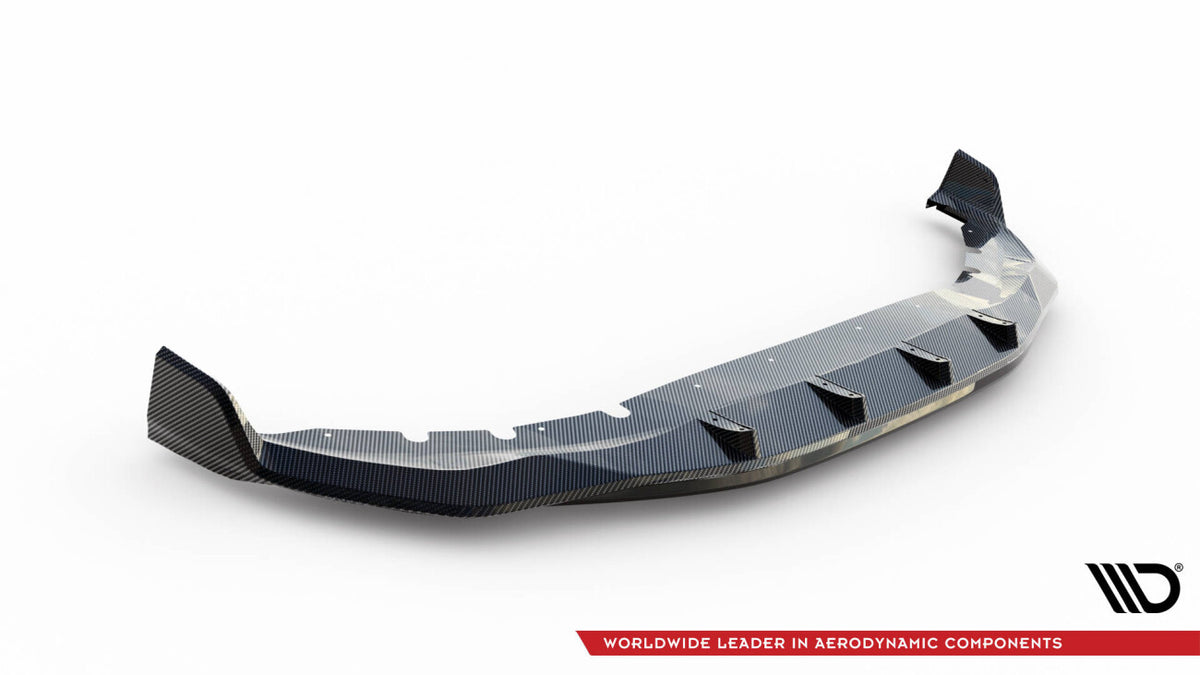 Carbon Frontlippe + ABS Diffusor passend für BMW 7 M-Paket G11 FL schwarz Hochglanz