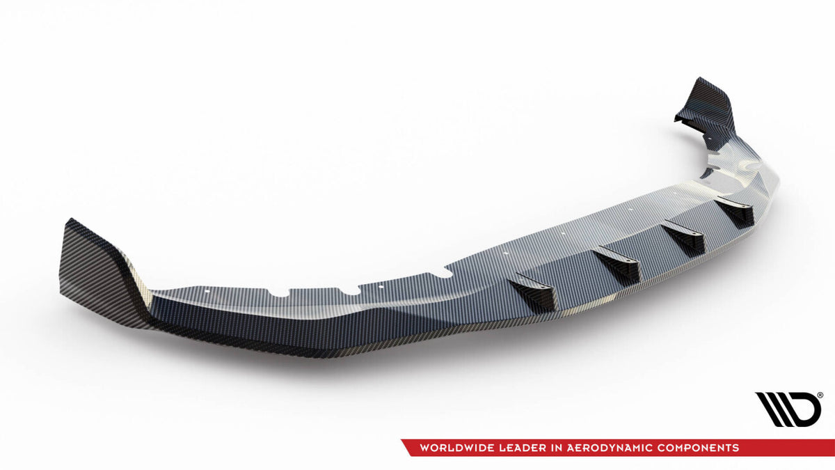 Carbon Frontlippe + ABS Diffusor passend für BMW 7 M-Paket G11 FL schwarz Hochglanz
