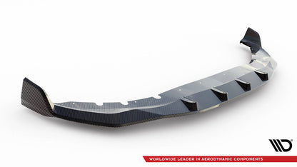 Carbon Frontlippe + ABS Diffusor passend für BMW 7 M-Paket G11 FL schwarz Hochglanz