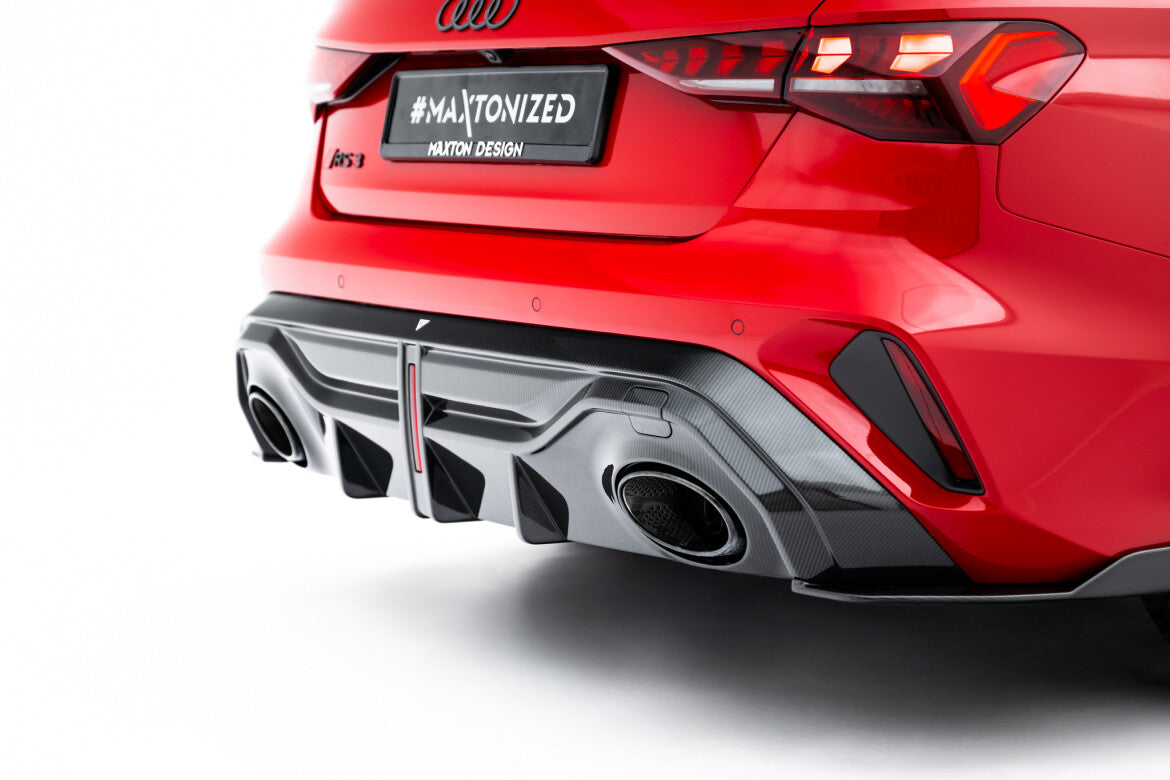 Carbon Heckansatz Diffusor passend für Audi RS3 Limousine 8Y FL