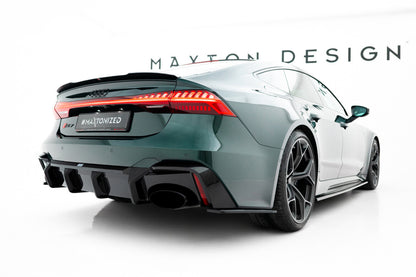 Carbon Heckansatz Diffusor passend für Audi RS7 C8 C8 (ohne AHK)