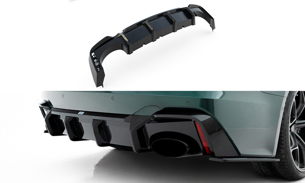 Carbon Heckansatz Diffusor passend für Audi RS7 C8 C8 (ohne AHK)