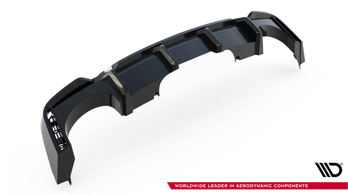 Carbon Heckansatz Diffusor passend für Audi RS7 C8 (mit AHK)