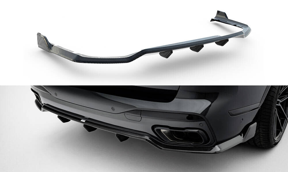 Carbon Heckansatz Diffusor passend für BMW X7 M-Paket G07 FL (ohne AHK)