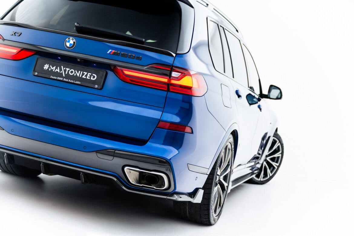 Carbon Heckansatz Diffusor passend für BMW X7 M-Paket G07 / G07 FL mit AHK