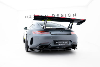 Carbon Heckspoiler Heckflügel + LED passend für Mercedes-AMG GTR C190 FL