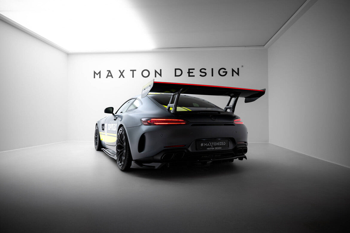 Carbon Heckspoiler Heckflügel + LED passend für Mercedes-AMG GTR C190 FL