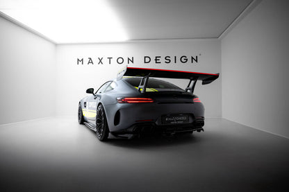 Carbon Heckspoiler Heckflügel + LED passend für Mercedes-AMG GTR C190 FL