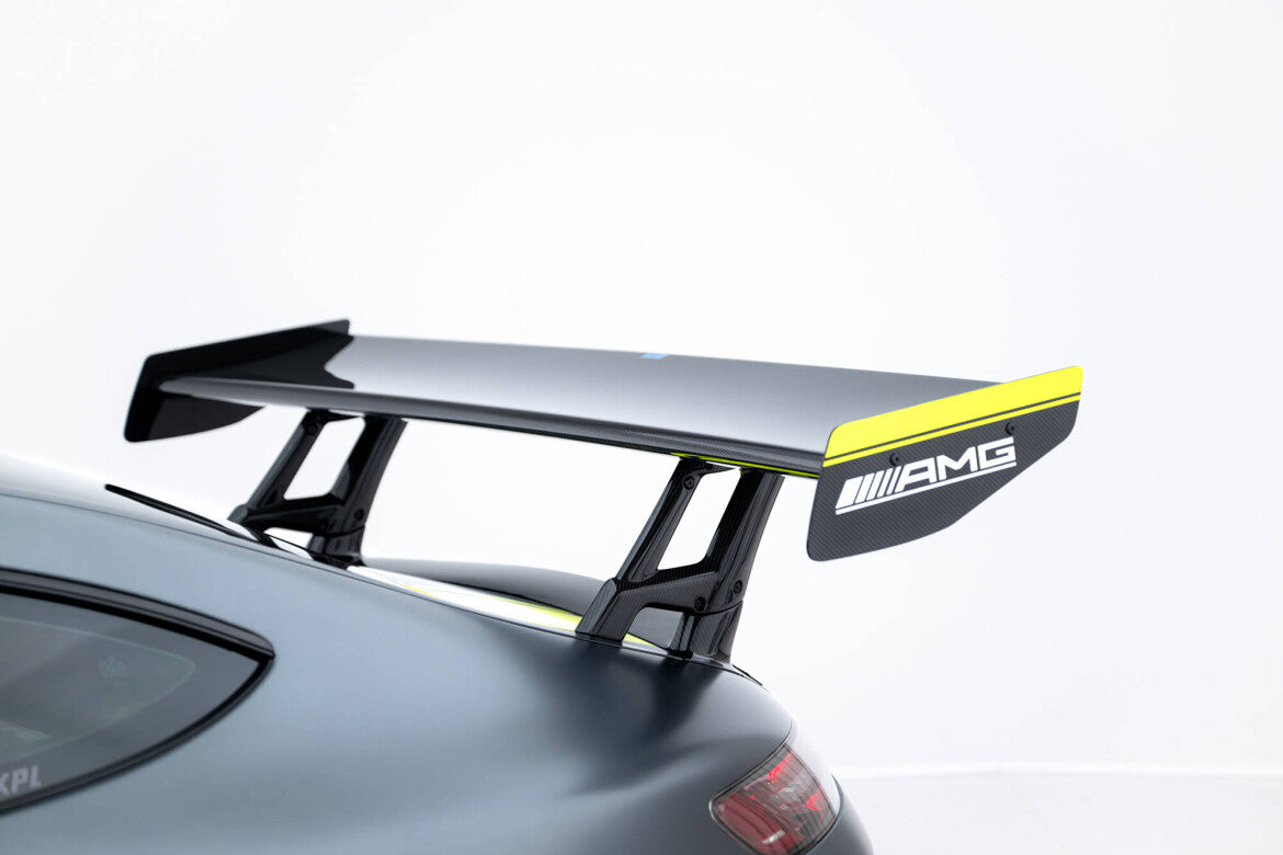 Carbon Heckspoiler Heckflügel + LED passend für Mercedes-AMG GTR C190 FL