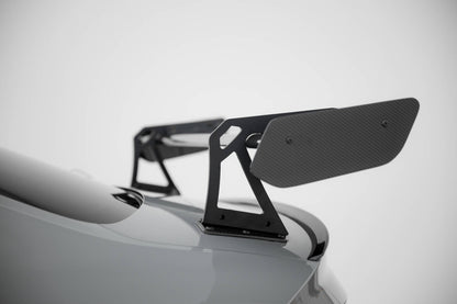 Carbon Heckspoiler Heckflügel mit Schwan Halterung + LED passend für Audi A5 / A5 S-Line / S5 / RS5 Coupe F5 / F5 FL