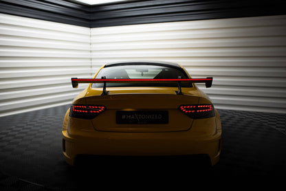 Carbon Heckspoiler Heckflügel mit Schwan Halterung + LED passend für Audi A5 Coupe 8T
