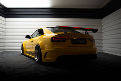Carbon Heckspoiler Heckflügel mit Schwan Halterung + LED passend für Audi A5 Coupe 8T