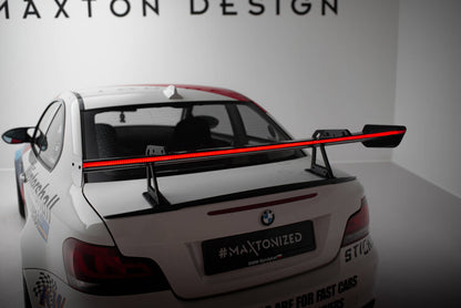 Carbon Heckspoiler Heckflügel mit Schwan Halterung + LED passend für BMW 1er M E82