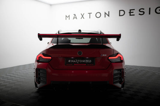 Carbon Heckspoiler Heckflügel mit Schwan Halterung + LED passend für BMW M2 G87