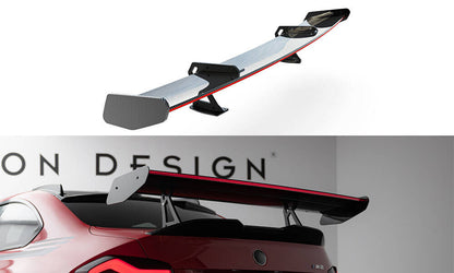 Carbon Heckspoiler Heckflügel mit Schwan Halterung + LED passend für BMW M2 G87