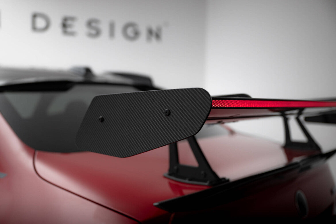 Carbon Heckspoiler Heckflügel mit Schwan Halterung + LED passend für BMW M2 G87