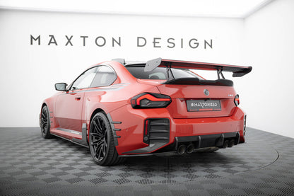 Carbon Heckspoiler Heckflügel mit Schwan Halterung + LED passend für BMW M2 G87