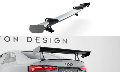 Carbon Heckspoiler Heckflügel mit Schwan Halterung passend für Audi A5 / A5 S-Line / S5 / RS5 Coupe F5 / F5 FL