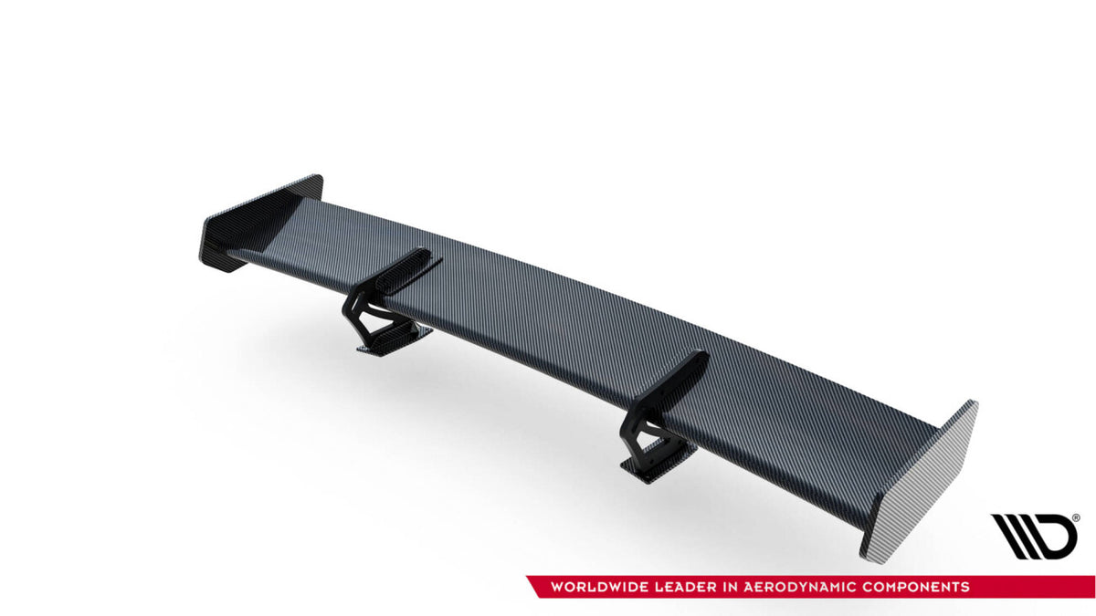Carbon Heckspoiler Heckflügel mit Schwan Halterung passend für Audi A5 Coupe 8T