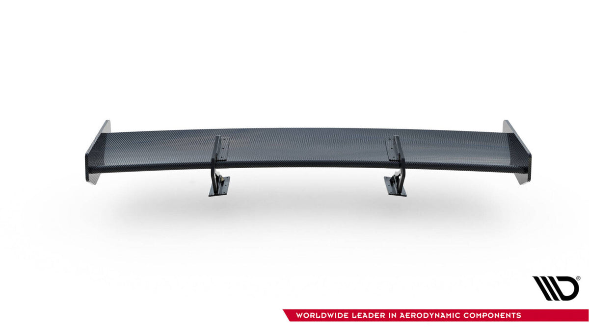 Carbon Heckspoiler Heckflügel mit Schwan Halterung passend für Audi A5 Coupe 8T