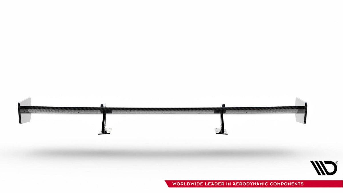 Carbon Heckspoiler Heckflügel mit Schwan Halterung passend für Audi A5 Coupe 8T