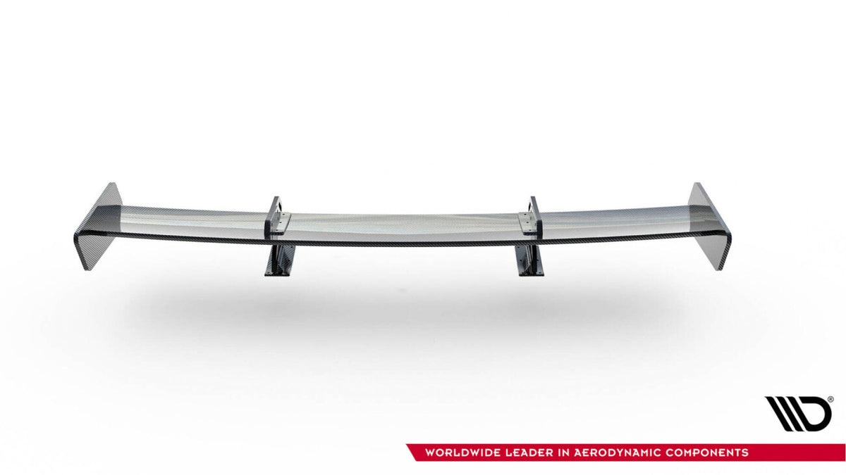 Carbon Heckspoiler Heckflügel mit Schwan Halterung passend für Audi A5 Coupe 8T