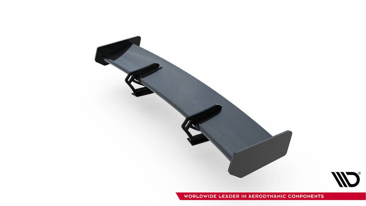 Carbon Heckspoiler Heckflügel mit Schwan Halterung passend für Audi A5 Coupe 8T
