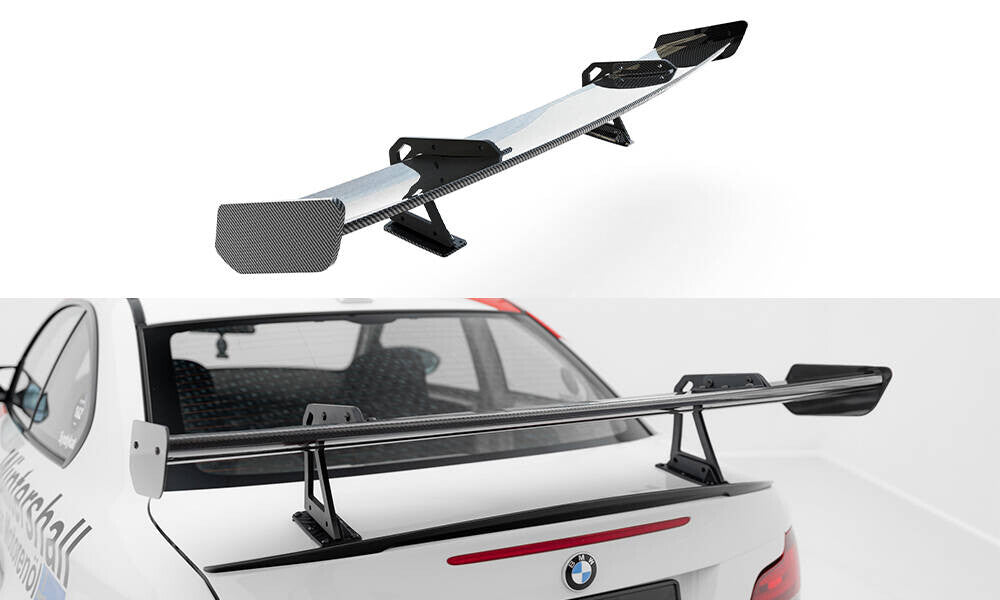 Carbon Heckspoiler Heckflügel mit Schwan Halterung passend für BMW 1er M E82