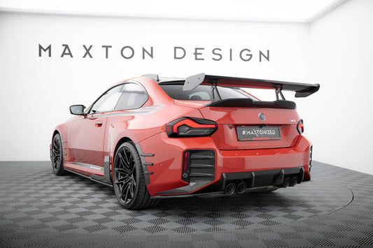 Carbon Heckspoiler Heckflügel mit Schwan Halterung passend für BMW M2 G87
