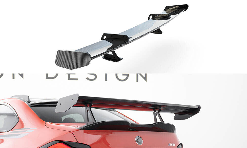 Carbon Heckspoiler Heckflügel mit Schwan Halterung passend für BMW M2 G87