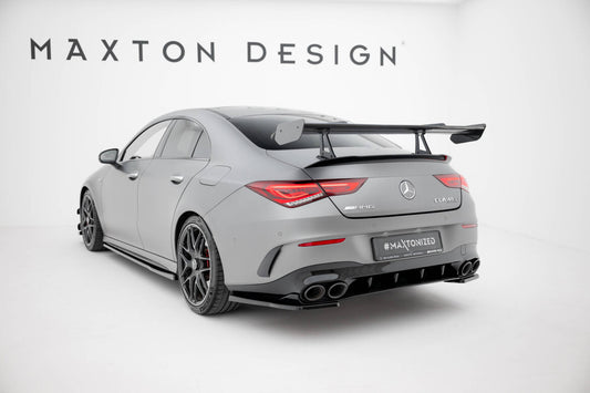 Carbon Heckspoiler Heckflügel mit Schwan Halterung passend für Mercedes CLA Coupe C118 / C118 FL